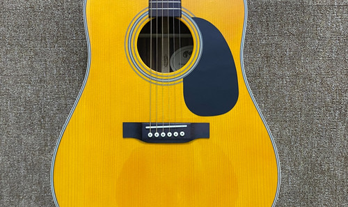 Yellow d28 acoustic guitar - d28,